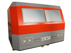 Учебный тренажер машиниста электровоза "3ЭС5К Ермак" с полноразмерной имитацией кабины