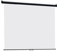 Настенный/потолочный, подпружиненный экран, с черной окантовкой полотна экрана. Размер полотна 127x127, рабочая область 127x127 см, формат 1:1. Полотно матовое белое, легко моющееся. Корпус черного цвета.