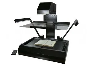 Планетарный книжный сканер Optima A2 45PP базовый, плоское прижимное стекло с ручным управлением, плоская колыбель