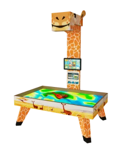 Интерактивная песочница Interactive Project с сенсорным экраном и оклейкой Жираф