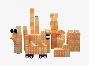 Напольный магнитный конструктор Алма «МЕГА МАККИ 265»