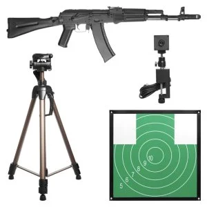 Комплект лазерного тира ЛСК РУБИНТИР Патриот-НВП, автомат, бумажные мишени, 1 стрелок