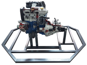 Стенд "8-клапанный двигатель переднеприводного автомобиля в сборе со сцеплением и коробкой передач"