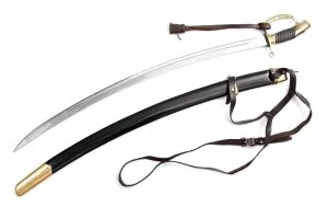 Kовaная закаленнaя Шашкa Знаменной группы (подзнаменка) 1940 г. С портупеей и темляком