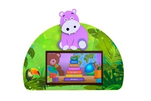 Интерактивный развивающий комплекс AVKompleks Multi 15 с фигуркой бегемотика 25"