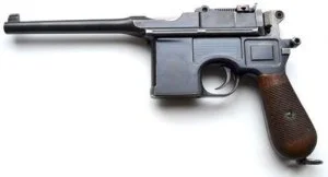 Пистолет Маузер К96 ММГ макет массо-габаритный, оригинал