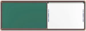 Раздвижная меловая доска на рельсовой системе, 2 рабочие поверхности