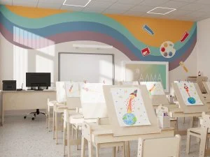 Кабинет изобразительного искусства 43 м²