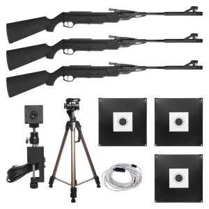Комплект лазерного тира РУБИНТИР Патриот-Спорт винтовки, бумажные мишени, 3 стрелка