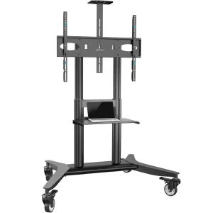 ONKRON стойка для телевизора с кронштейном 55"-90", мобильная, чёрная TS1871