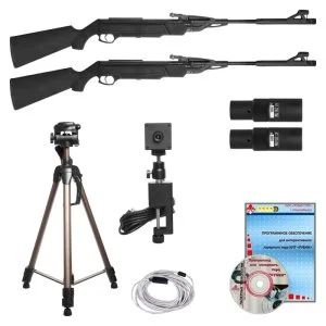 Комплект лазерного тира РУБИНТИР Кадет-Спорт винтовки по экрану 2 стрелка