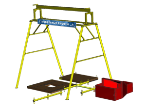 Учебный стенд-тренажер "Стропальные работы"