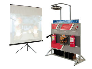 Многофункциональный интерактивный учебно-тренировочный комплекс средств тушения пожара МКП-02/ОГ (практические занятия с огнетушителями)