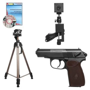 Комплект лазерного тира РУБИНТИР Кадет-НВП пистолет по экрану 1 стрелок