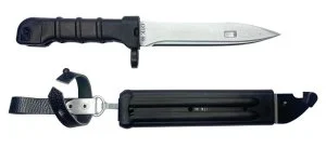 Макет ММГ штык-нож АК-74 черный 6Х5 образца 1986 г., без пропила. Производство Россия