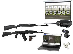 Электронный стрелковый тренажер для стрельбы по проецируемым на экран мишеням "Защитник-2"